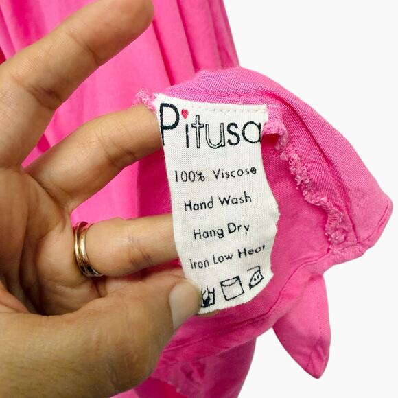 Pitusa Summer Night Dress in Pink Women’s Size Small - Picture 5 of 11